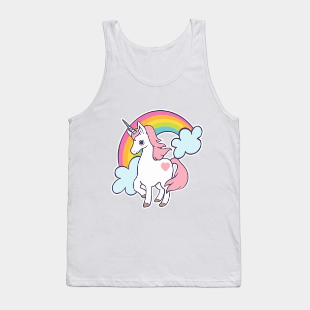 Rainbow Unicorn Tank Top by SarahJoncas